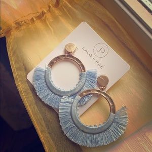 Blue Tassel Earrings